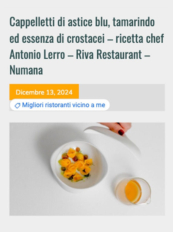 La ricetta dello Chef Lerro 