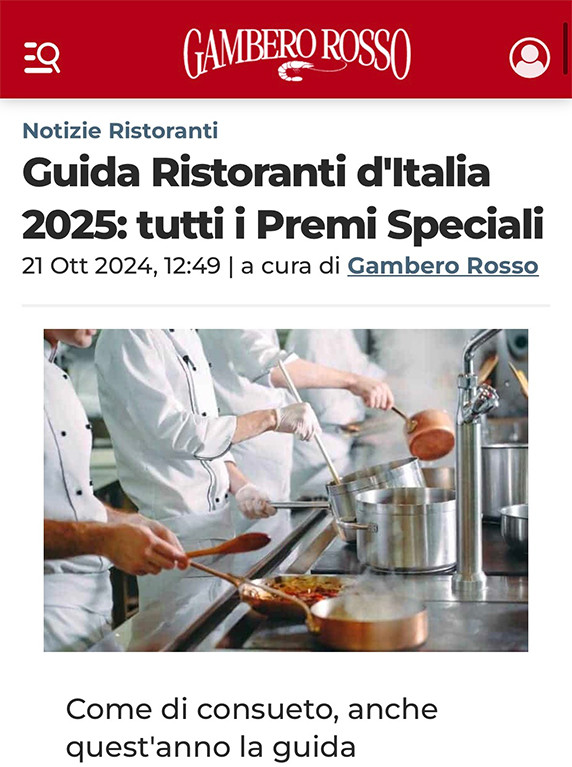 Gambero Rosso: Antonio Lerro Miglior Cuoco Emergente